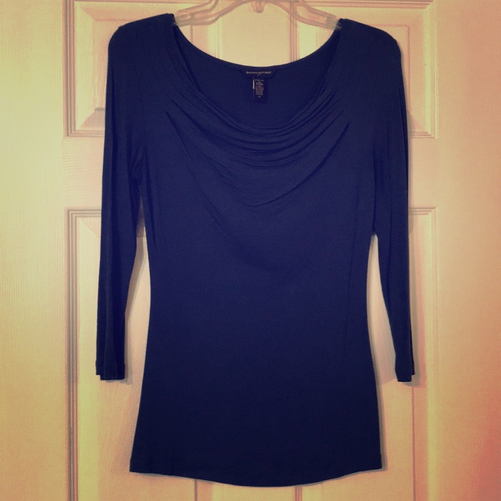 Banana Republic 3/4 sleeve blue blouse - XS